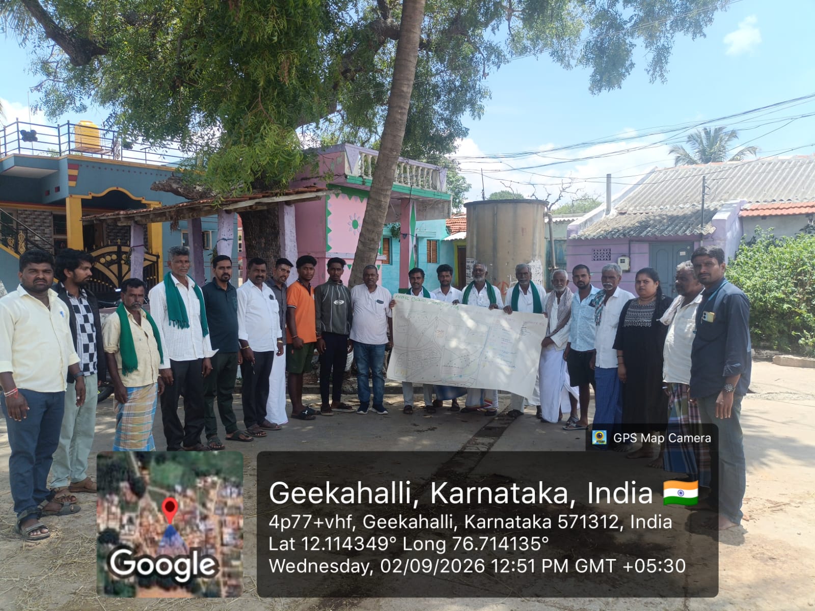 PRA program conducted at Geekahalli village