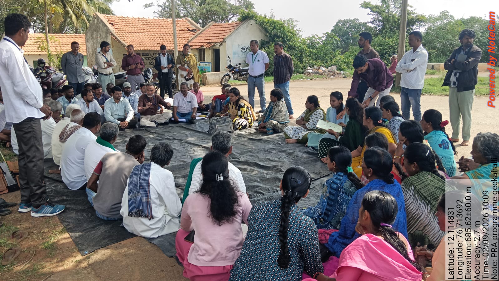 PRA program conducted at Geekahalli village