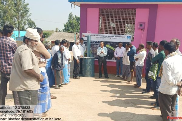 Bio Char Demonstration at Kalkere by CBSD project