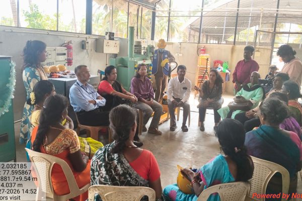 LICHFL CSR Team visit to Project - Discussion with SHG members